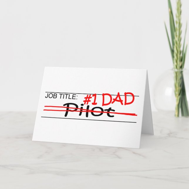 Tarjeta Job Dad Pilot (Anverso)