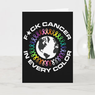 Tarjeta Jódete Cáncer En Todo Color Día Mundial del Cáncer