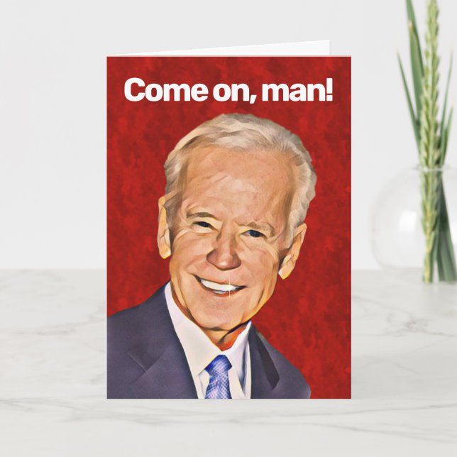 Tarjeta Joe Biden Birthday Game Show (Anverso)