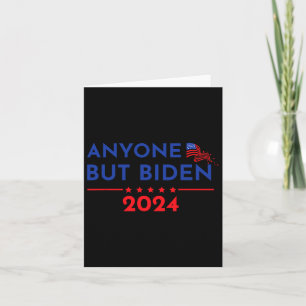 Tarjeta Joe Biden Cualquiera Menos Biden 2024 Trump 1