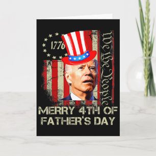 Tarjeta Joe Biden divertido 4 de julio Feliz 4 de Día del 