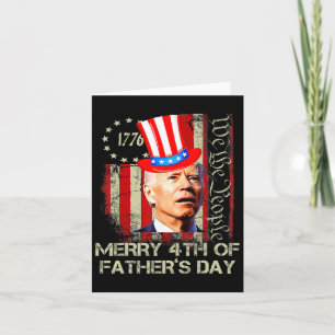 Tarjeta Joe Biden divertido 4 de julio feliz 4 de día del 