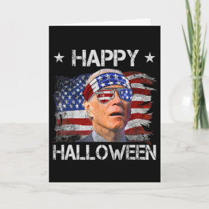 Tarjeta Joe Biden divertido cuarto 4 de julio feliz Hallow