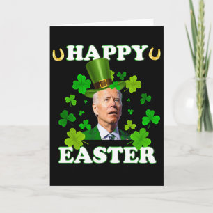 Tarjeta Joe Biden divertido de Pascua confundido día de Sa