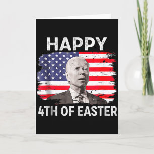Tarjeta Joe Biden Divertido Feliz 4 De Julio Confundido Pa