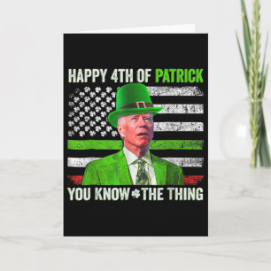 Tarjeta Joe Biden Divertido Feliz 4 De Julio Confundido St