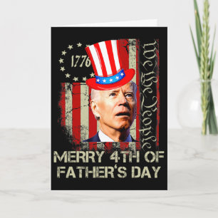 Tarjeta Joe Biden Divertido Feliz 4to Día del Padre Camise