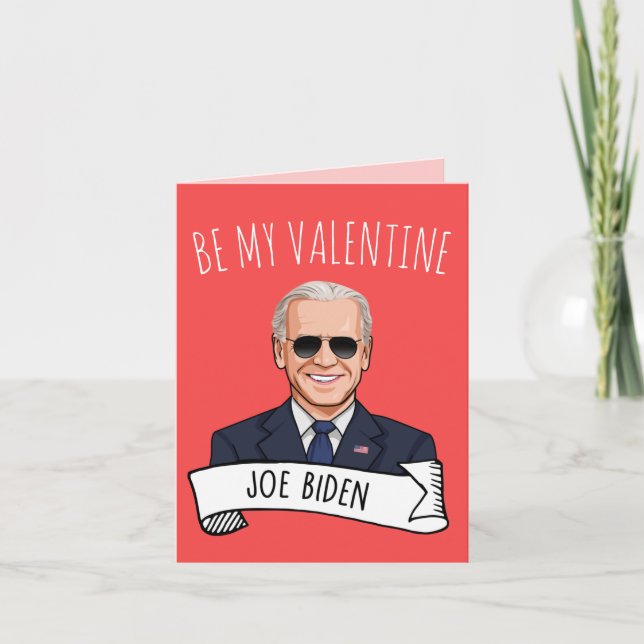 Tarjeta Joe Biden El día de San Valentín (Anverso)