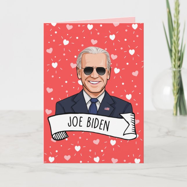 Tarjeta Joe Biden El día de San Valentín (Anverso)