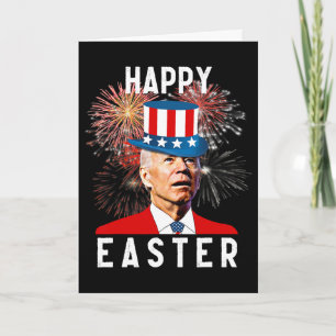Tarjeta Joe Biden Feliz Pascua Para Divertido 4 De Julio 