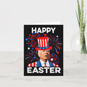 Tarjeta Joe Biden Feliz Pascua Por El Gracioso 4 De Julio