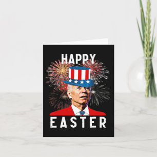 Tarjeta Joe Biden Feliz Pascua Por El Gracioso 4 De Julio