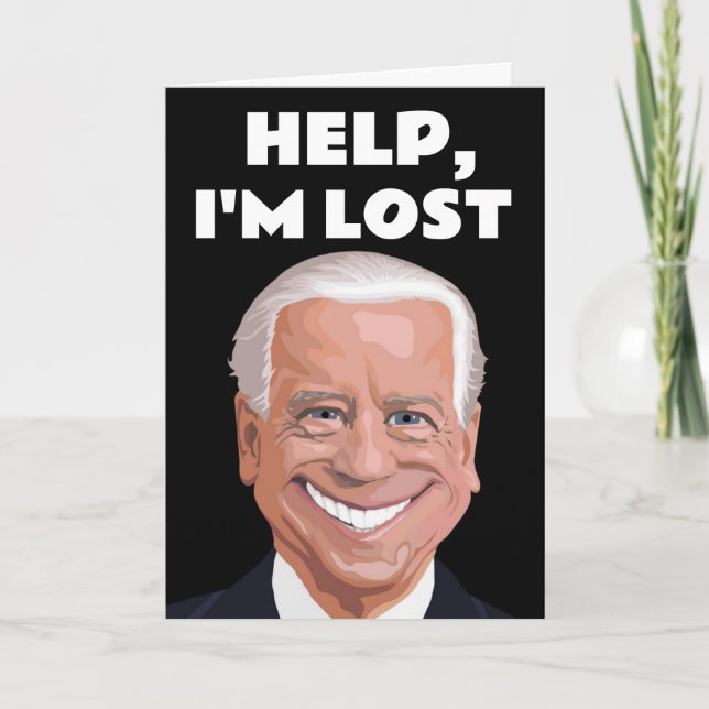 TARJETA JOE BIDEN FUNNY BIRTHDAY GREETING CARD (Anverso)