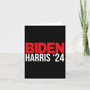 Tarjeta Joe Biden Kamala Harris 2024 Reelección de regalo