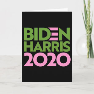 Tarjeta Joe Biden Kamala Harris Elección Demócrata Anti Tr