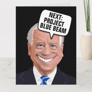 TARJETA JOE BIDEN PROJECT BLUE BEAM FUNNY BIRTHDAY CARTAS