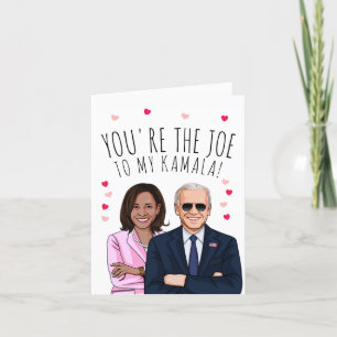 Tarjeta Joe Biden San Valentín: Eres el Joe para mi Kamala