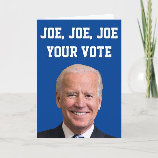 Tarjeta Joe, Joe, Joe Tu Voto (Anverso)