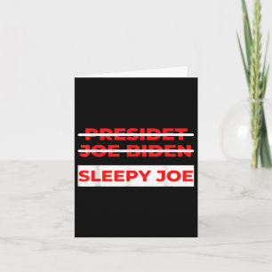 Tarjeta Joe político partidario de Trump anti Biden