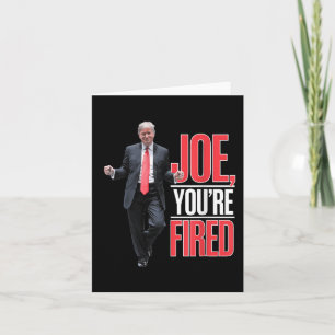 Tarjeta Joe, You Fired - Gracioso Meme de Trump Bailando