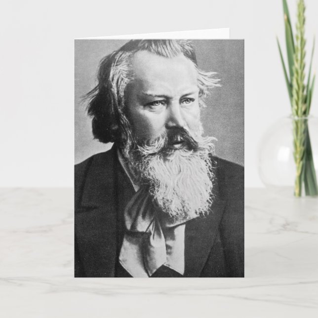 Tarjeta Johannes Brahms, 1879 (Anverso)