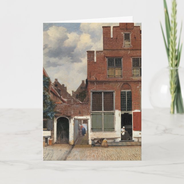 Tarjeta Johannes Vermeer - Little Street (Anverso)