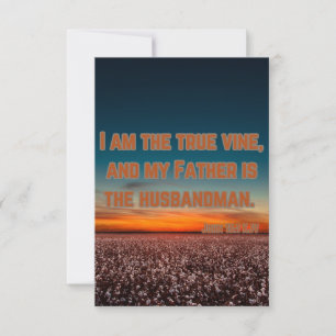 Tarjeta John 15:1 KJV Biblia Verse Pic Greeting