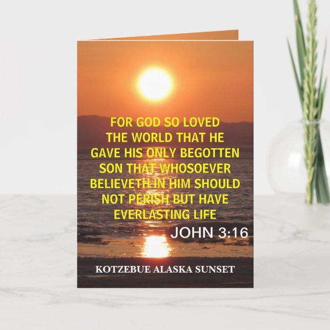 TARJETA JOHN 3 18 (Anverso)