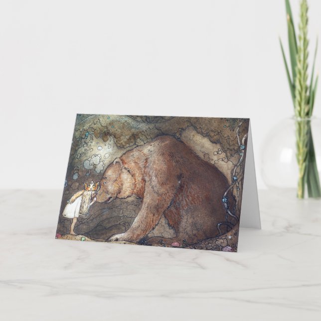 Tarjeta John Bauer Pobre Pequeño Poster de Basse (Anverso)