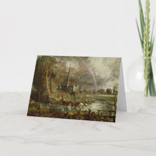 Tarjeta John Constable   Catedral de Salisbury de Mead
