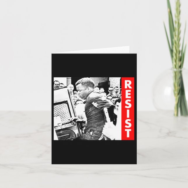 Tarjeta John Lewis - Resist (Anverso)