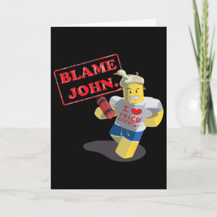 Tarjeta John Shedletsky amo el pollo frito soy el nacimien