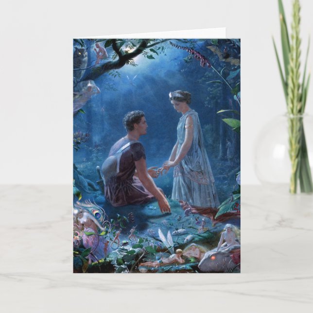 Tarjeta John Simmons: El sueño de una noche de verano (Anverso)