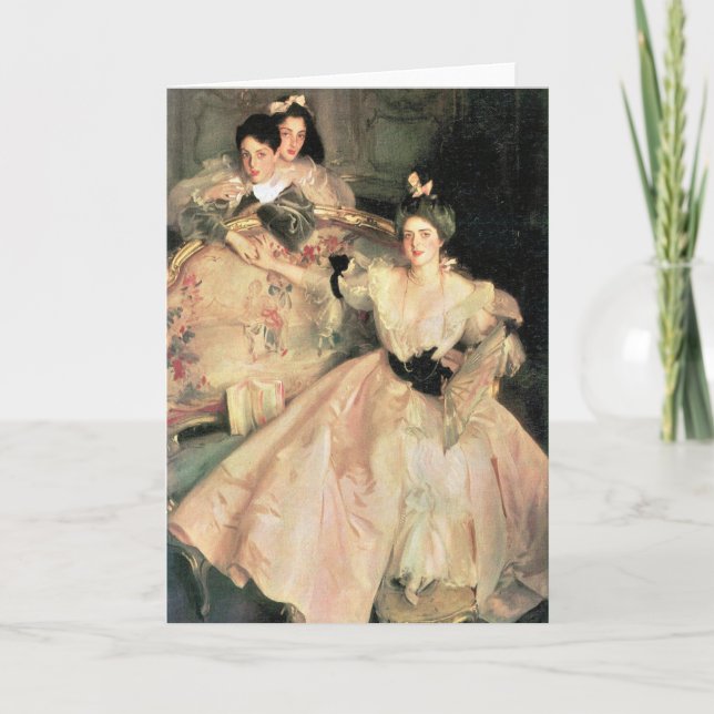 Tarjeta John Singer Sargent - señora Carl Meyer y su niño (Anverso)