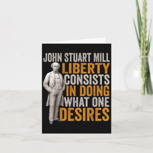 Tarjeta John Stuart Mill Philosopher Cita Philosophy Stud