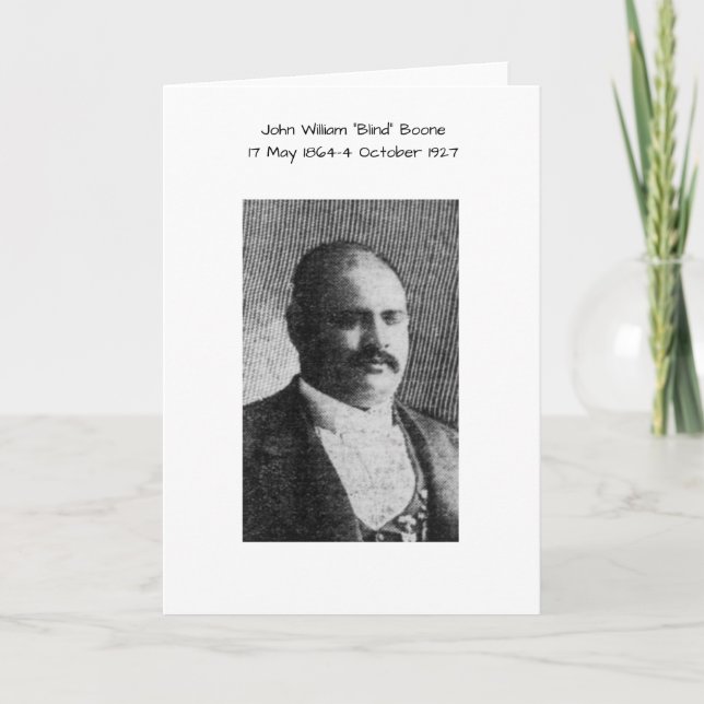 Tarjeta John William "Blind" Boone (Anverso)