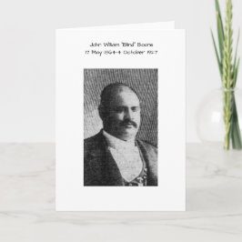 Tarjeta John William "Blind" Boone