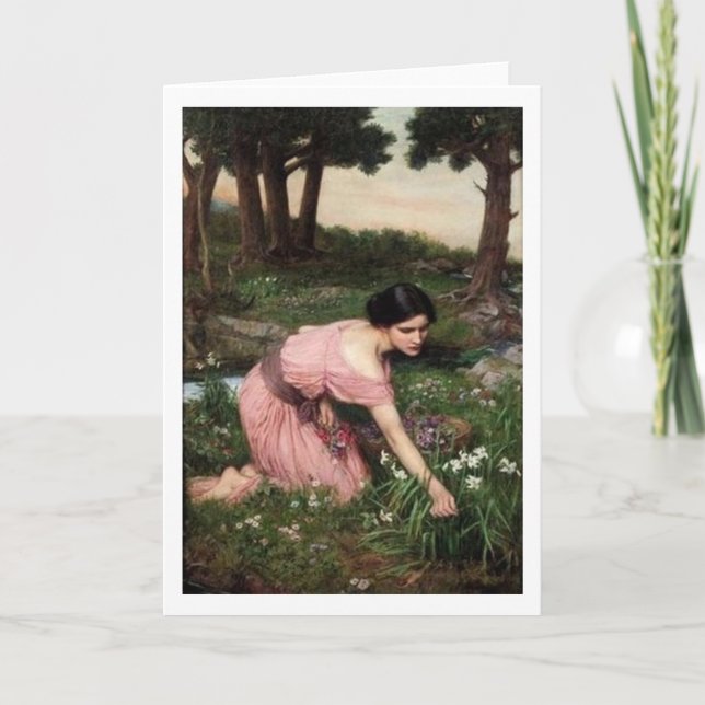 Tarjeta John William Waterhouse - La primavera... (Anverso)
