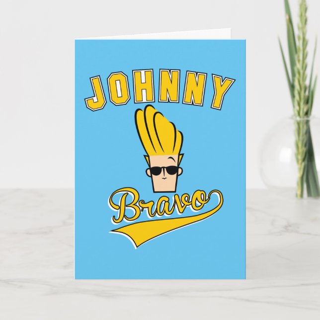 Tarjeta Johnny Bravo Collegiate Gráfico (Anverso)