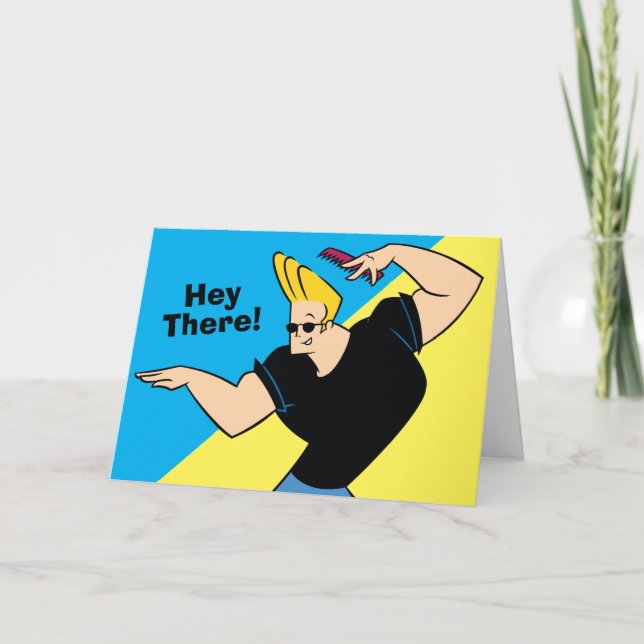Tarjeta Johnny Bravo Combing Hair (Anverso)