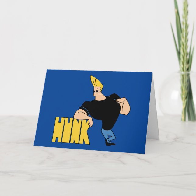 Tarjeta Johnny Bravo - Hunk (Anverso)