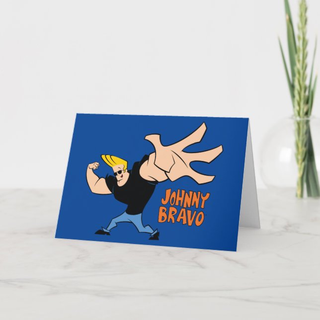 Tarjeta Johnny Bravo Iconic Pose (Anverso)
