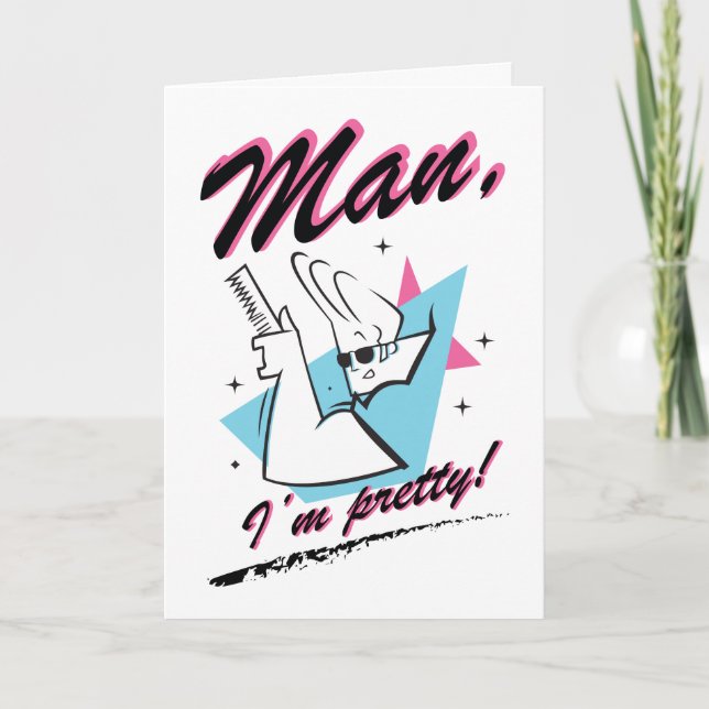 Tarjeta Johnny Bravo - Man I'm Pretty Retro Graphic (Anverso)