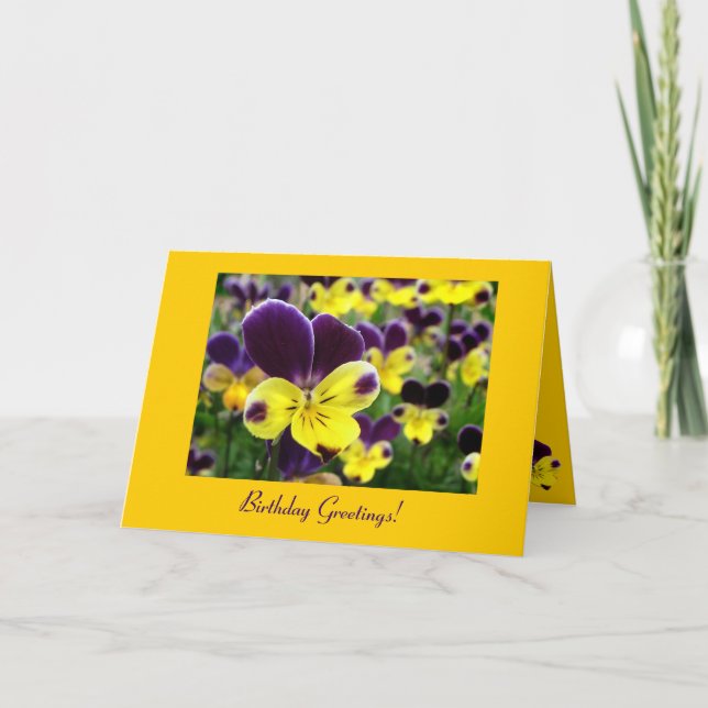 Tarjeta Johnny Jump Up Birthday (Anverso)