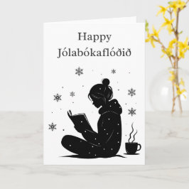 Tarjeta Jólabókaflóð – Inundación de Libros Islandeses, Re
