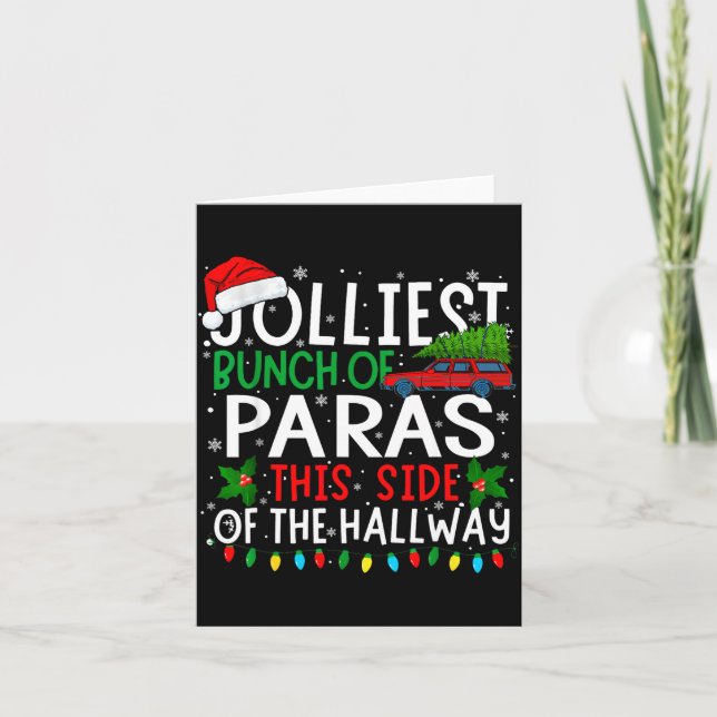 Tarjeta Jolliest Bunch Of Paras This Side Of The Hallway X (Anverso)
