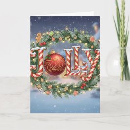 Tarjeta Jolly Holiday - Christmas Card