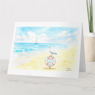 Tarjeta Jon Seagull - Paz y Amor Salvan el Mundo