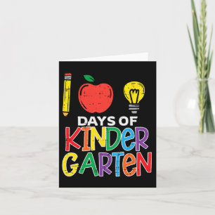Tarjeta Jornadas de Niños Maestros de Apple 100 días