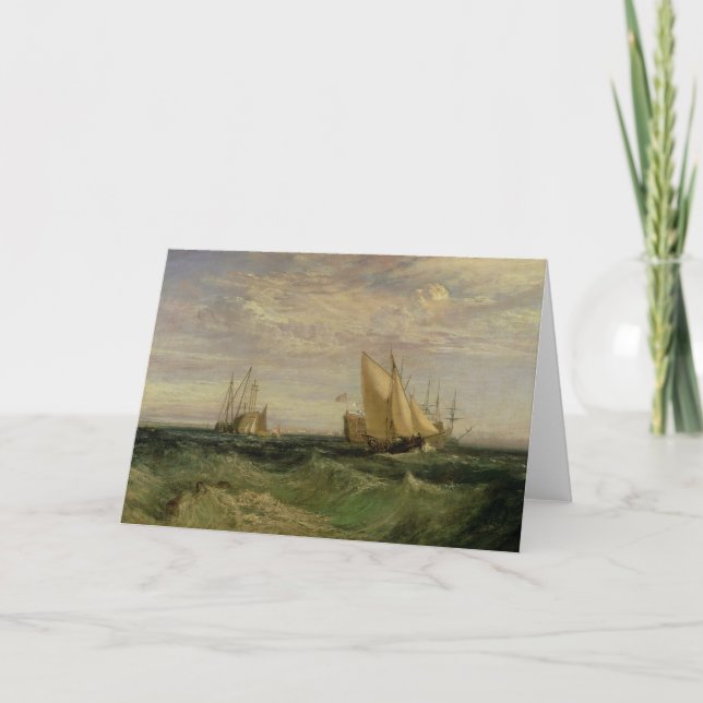 Tarjeta Joseph Mallord William Turner | La confluencia de (Anverso)